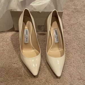 Jimmy Choo Romy 100 Chalk Patent